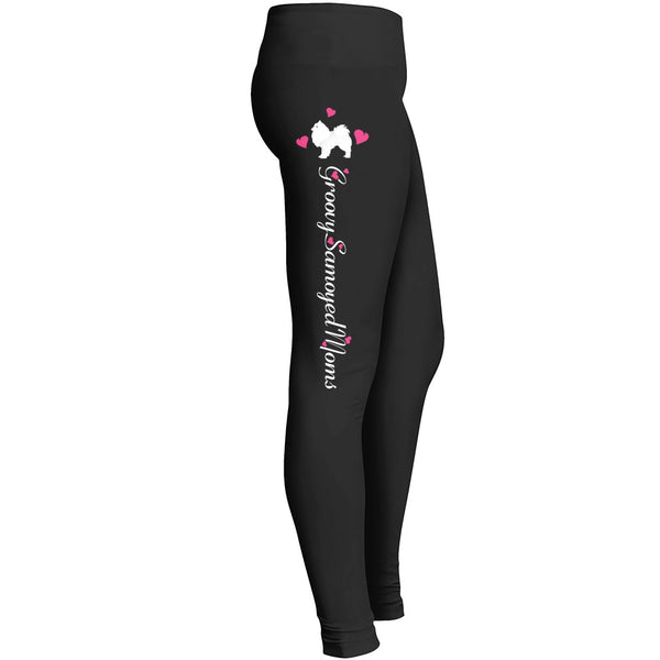 Groovy Samoyed Mom Leggings