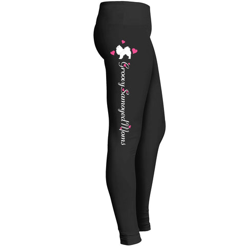 Groovy Samoyed Mom Leggings