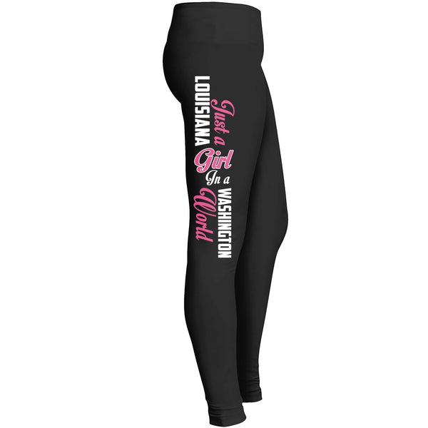 Louisiana-washington Girl01 Leggings Leggings