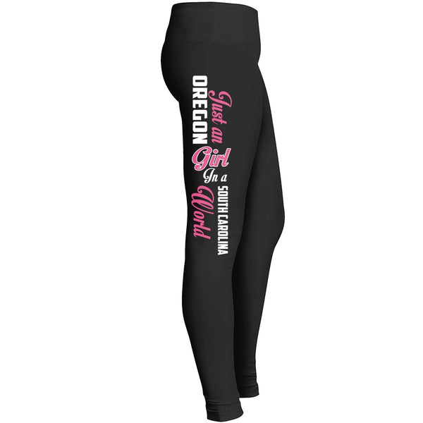 Oregon-south Carolina Girl01 Leggings Leggings