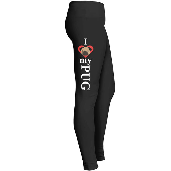 I Love My Pug Leggings For Dog Lovers Leggings