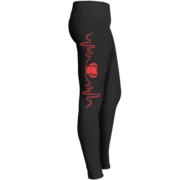 Heartbeat Softball Leggings Leggings