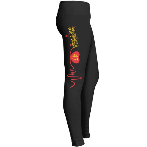 Funny Softball Leggings Leggings