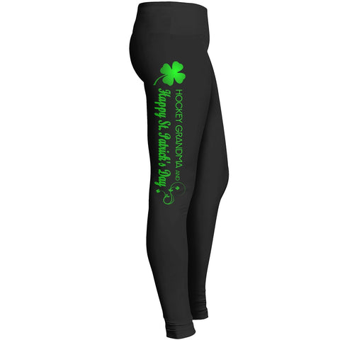 Hockey Grandma St.patricks Day Leggings Leggings