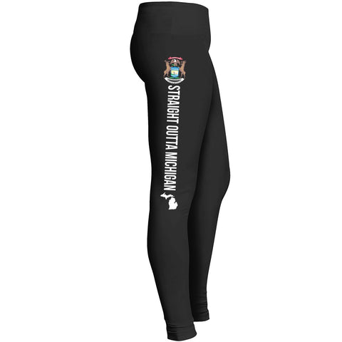 Straight Outta Michigan Leggings Leggings