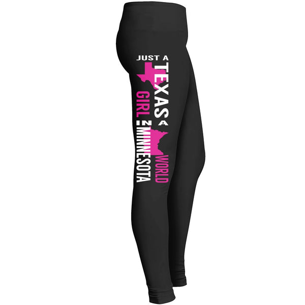 Just A Texas Girl In A Minnesota World Legging Leggings