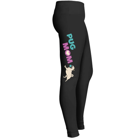 Pug Mom Cute Pug Leggings Leggings