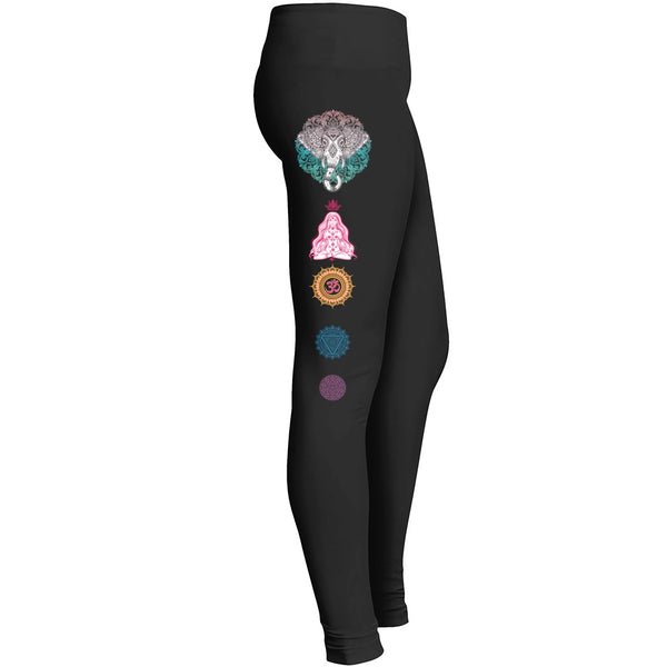 Seed Of Life Chakra Leggings - Sacred Geometry Clothing - Flower Of Life - Yoga Wear - Womens Leggi Leggings