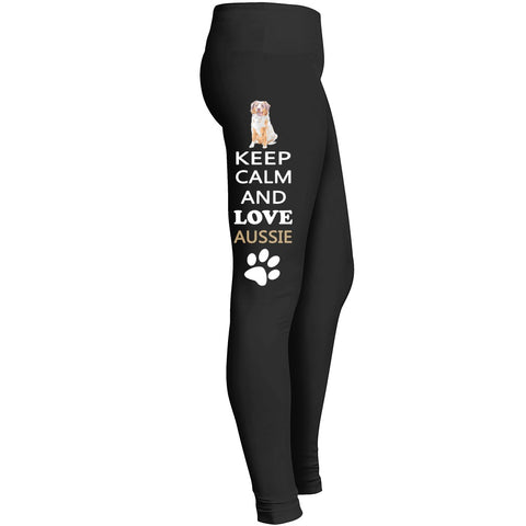 Aussie - Keep Calm And Love Australian Shepherd Legging Leggings