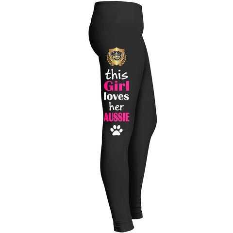 Australian Shepherd This Girl Loves Her Aussie Leggings