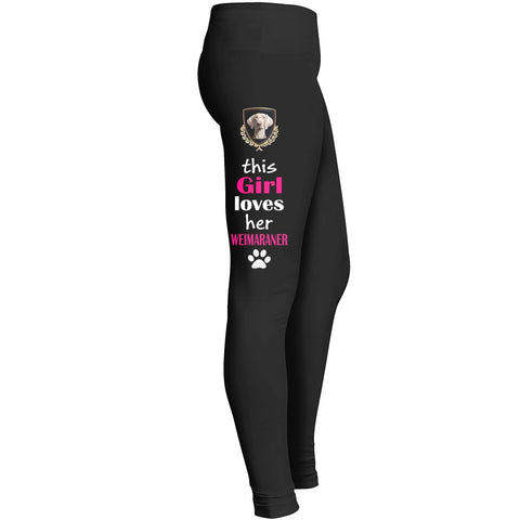 Weimaraer This Girl Loves Her Weimaraner Legging Leggings