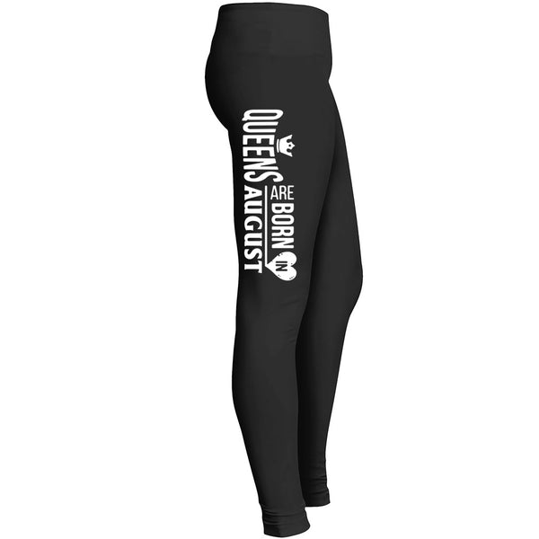 Queen Are Born In August Bithday Shirt Leggings