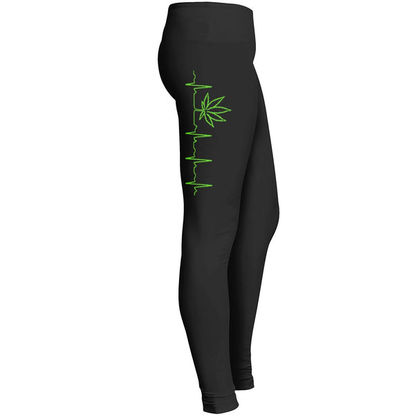 Marijuana Heartbeat Leggings