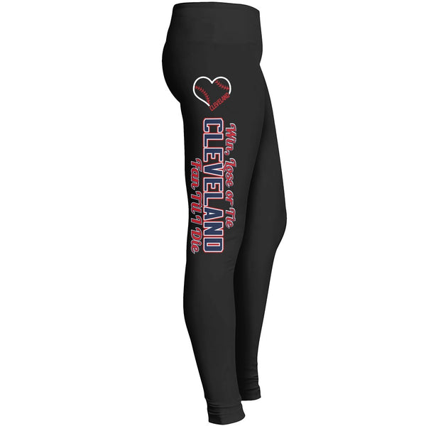 Cleveland Win Lose Or Tie Leggings 