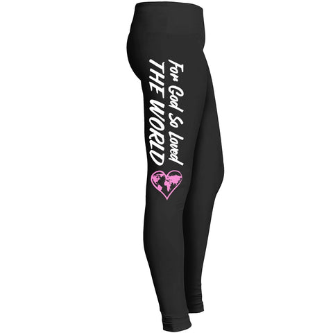 Christian For God So Loved The World Leggings 