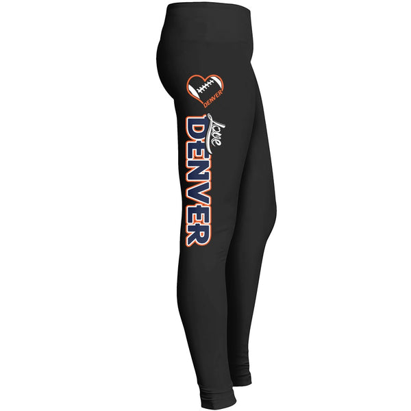 Love Denver Football Leggings Leggings