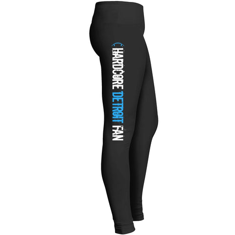 Hardcore Detroit Fan Football Leggings Leggings