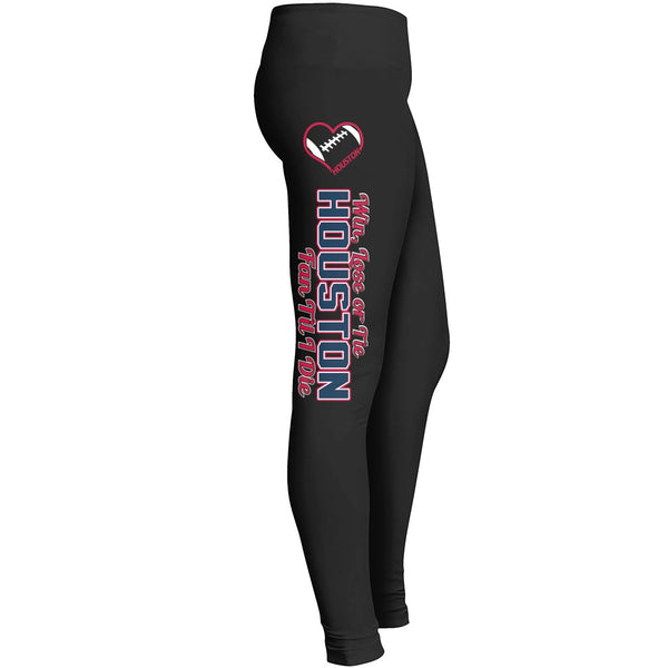 Houston Win Lose Or Tie Football Leggings Leggings