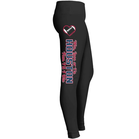 Houston Win Lose Or Tie Football Leggings Leggings