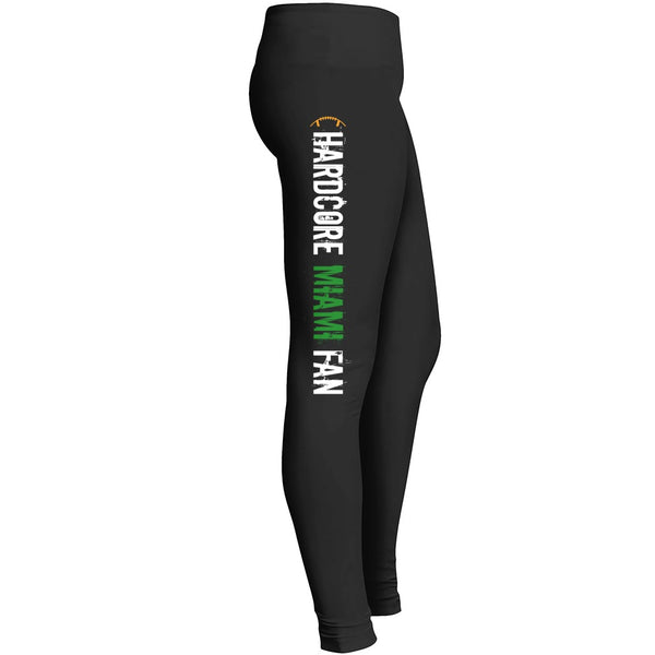 Hardcore Miami Fan Football Leggings Leggings
