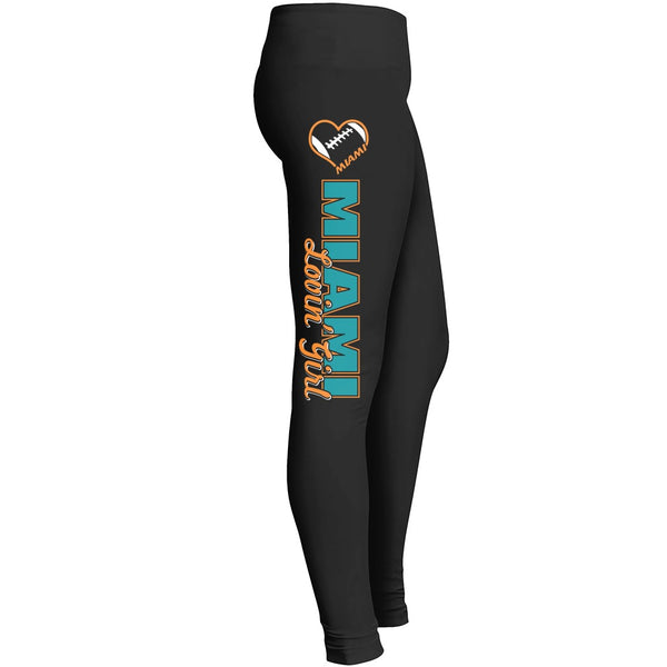 Miami Lovin Girl Football Leggings Leggings