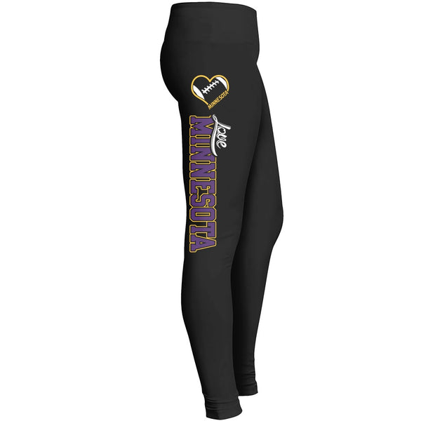 Love Minnesota Football Leggings Leggings