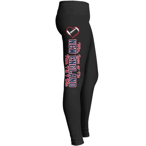 New England Win Lose Or Tie Football Leggings Leggings
