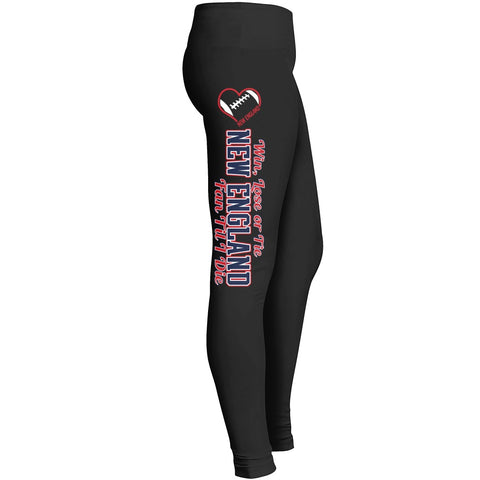 New England Win Lose Or Tie Football Leggings Leggings