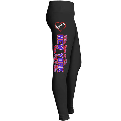 New York G Win Lose Or Tie Football Leggings Leggings