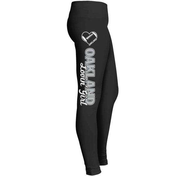 Oakland Lovin Girl Football Leggings Leggings