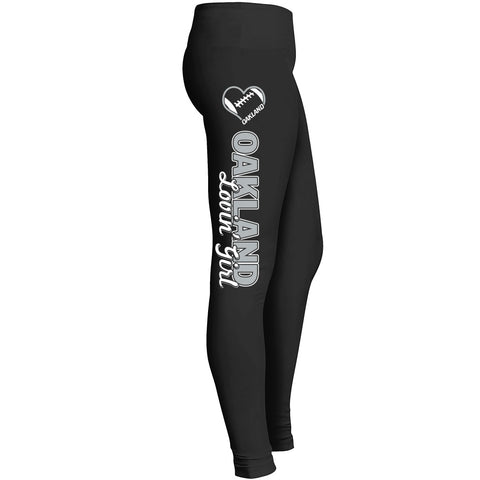 Oakland Lovin Girl Football Leggings Leggings