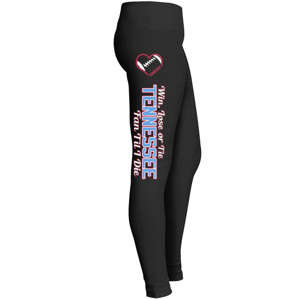 Tennessee Win Lose Or Tie Football Leggings Leggings