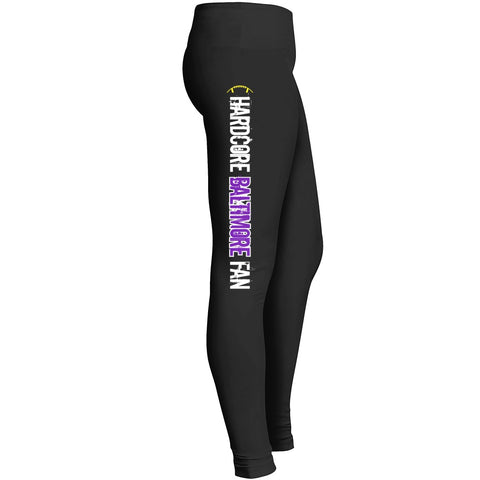 Hardcore Baltimore Fan Football Leggings Leggings
