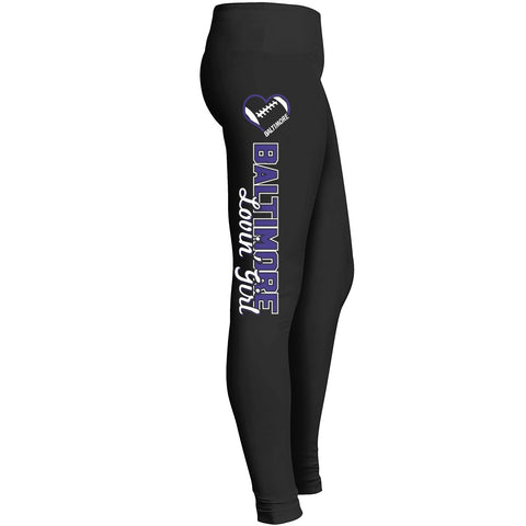Baltimore Lovin Girl Football Leggings Leggings