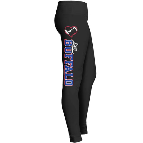 Love Buffalo Football Leggings Leggings