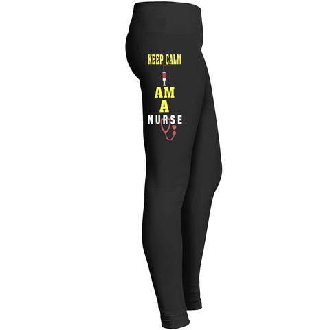 Nurse Legging Nursing Legging Keep Calm I Am A Nurse Leggings