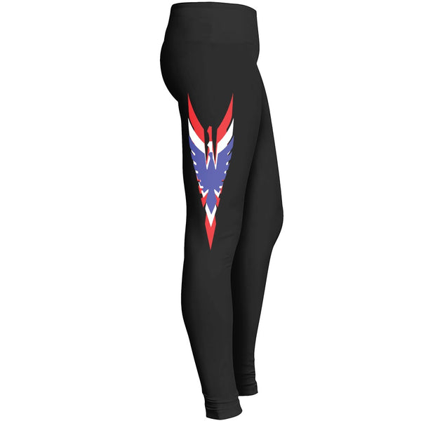 Red White Blue Flag England Leggings