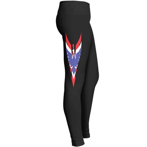 Red White Blue Flag England Leggings
