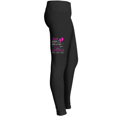 Fitness Yoga Running Just When I Thought I Was Too Old To Fall In Love Again I Became A Grandma Leggings