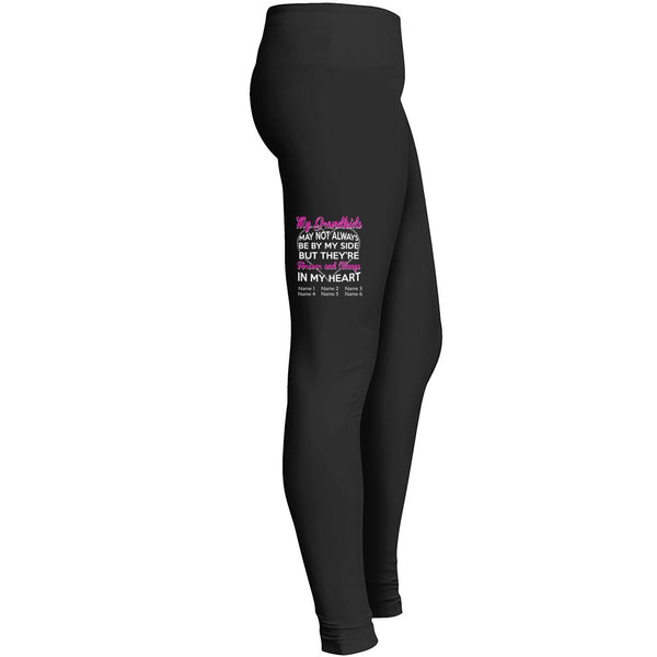 Fitness Yoga Running My Grandkids May No Always Be By Me Side But Theyre Forever And Allways Leggings
