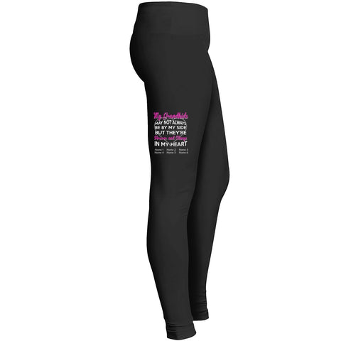 Fitness Yoga Running My Grandkids May No Always Be By Me Side But Theyre Forever And Allways Leggings