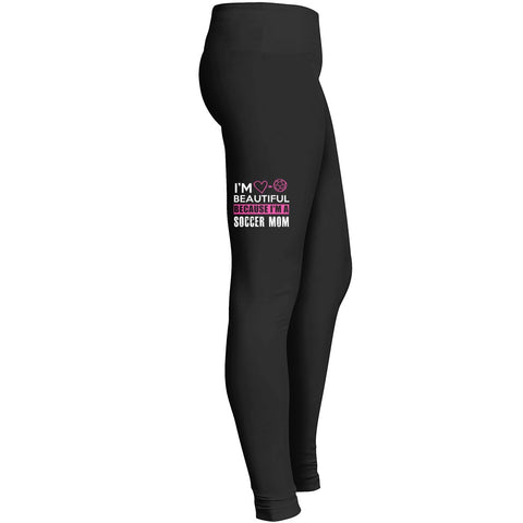 Fitness Yoga Im Beautiful Because Im A Soccer Mom 2 Leggings