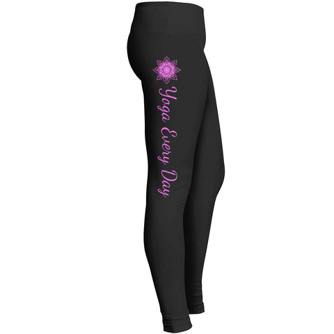 Yoga Every Day (pink) Leggings Leggings