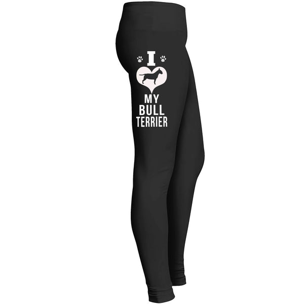 I Love My Bull Terrier Leggings