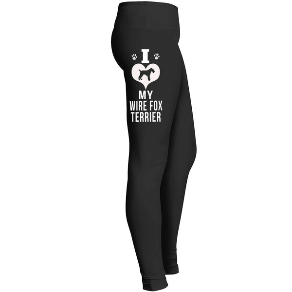I Love My Wire Fox Terrier Leggings