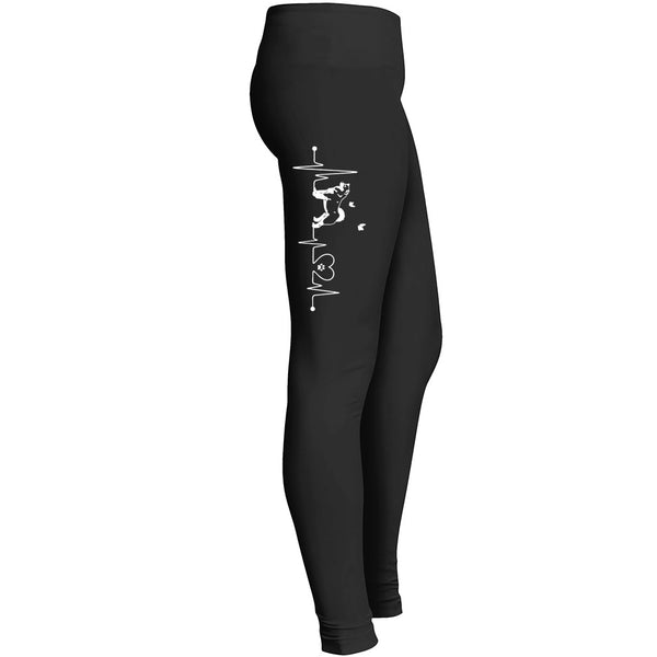 Alaskan Malamute Heartbeat Leggings