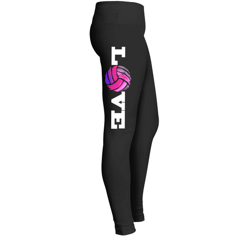 Love Volleyball Leggings