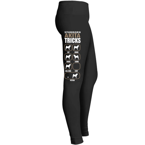 Akita Leggingsstubborn Akita Tricks Leggings