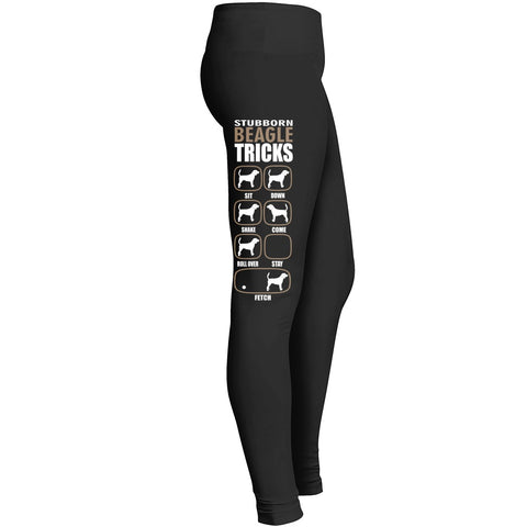 Beagle Mom Leggingsstubborn Beagle Tricks Leggings