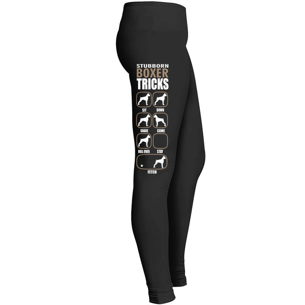Boxer Moms Leggingsstubborn Boxer Tricks Leggings